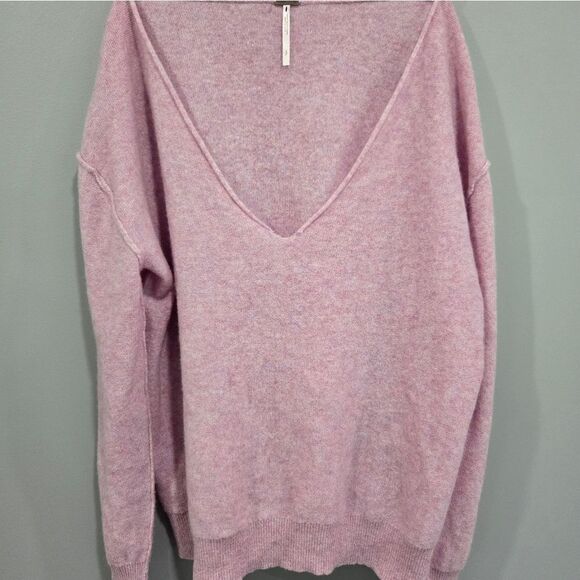 🐢 Free People Harmony Cashmere V Sweater NWOT-XS - Picture 3 of 7